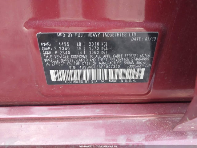 Продаж на аукціоні авто 2014 Subaru Legacy 2.5i Premium, vin: 4S3BMBC68E3007390, номер лоту: 44460977