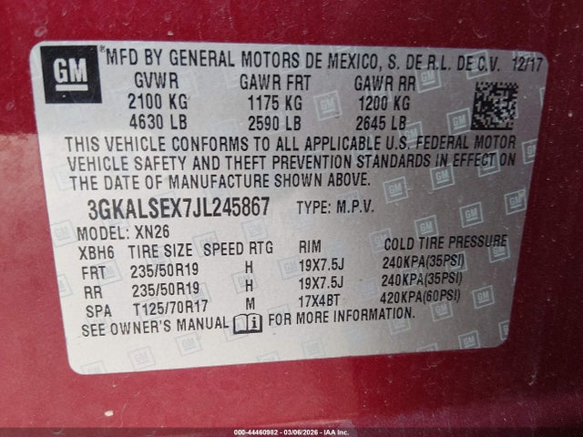 2018 GMC TERRAIN 3GKALSEX7JL245867 Photo 8