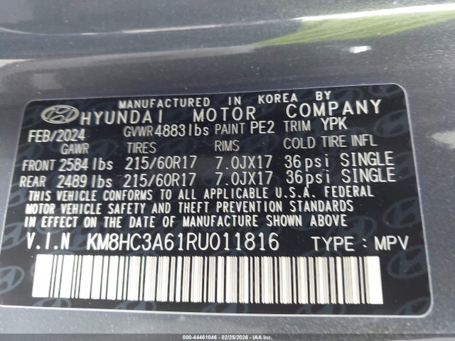 KM8HC3A61RU011816 Hyundai Kona Electric Sel