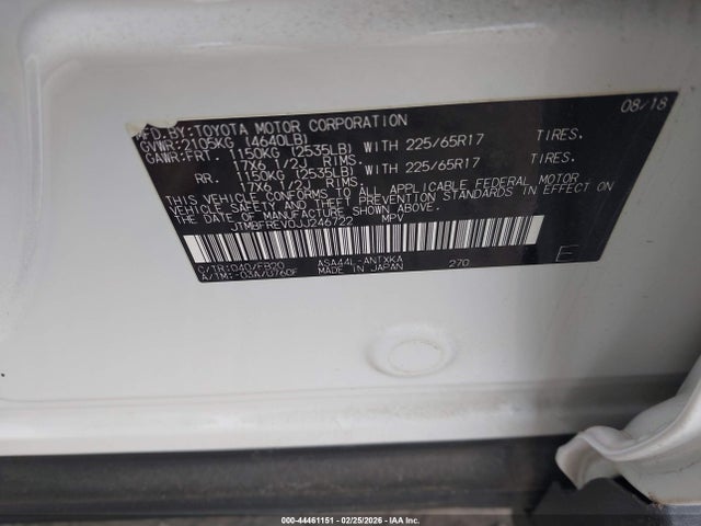 Toyota RAV4 LE 2018 JTMBFREV0JJ246722 Image 9