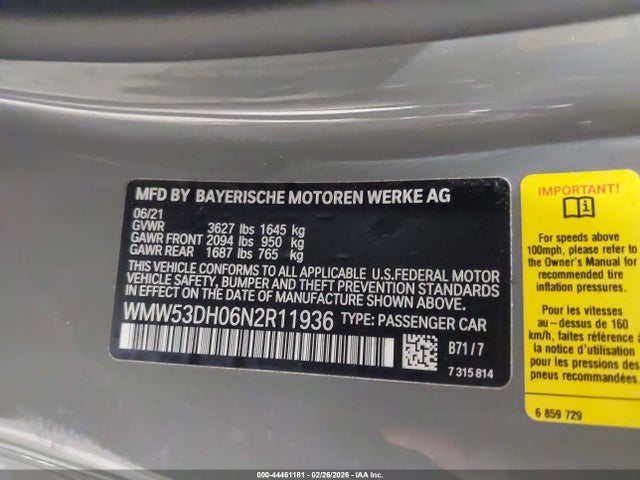 2022 MINI HARDTOP WMW53DH06N2R11936 Photo 8