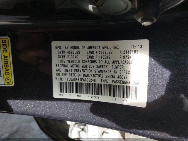 Aukcja sprzedaży 2014 Acura Tl 3.5, vin: 19UUA8F50EA005248, numer aukcji: 44461349