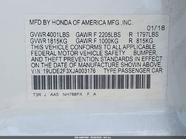 2018 ACURA ILX 19UDE2F3XJA003176 Photo 8