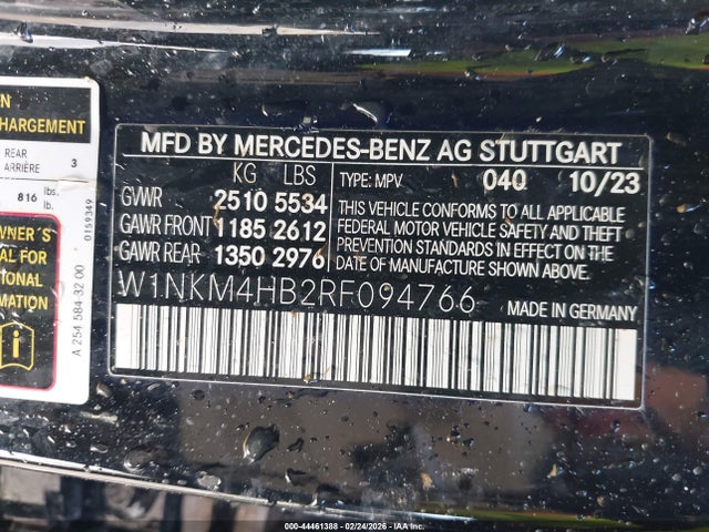 Aukcja sprzedaży 2024 Mercedes-benz Glc 300 4matic Suv, vin: W1NKM4HB2RF094766, numer aukcji: 44461388