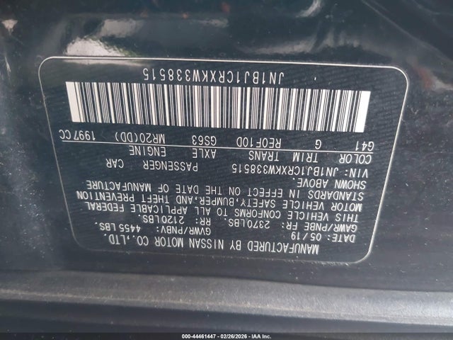 JN1BJ1CRXKW338515 Nissan Rogue Sport Sv