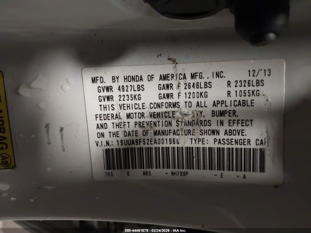 2014 ACURA TL 19UUA9F52EA001966 Photo 8