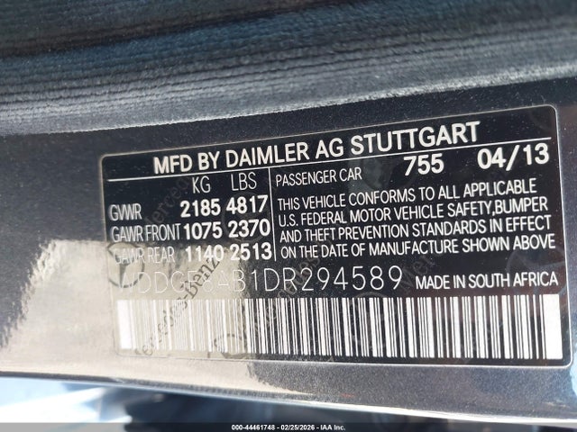Продажа на аукционе авто 2013 Mercedes-benz C 300 Sport 4matic, vin: WDDGF8AB1DR294589, номер лота: 44461748