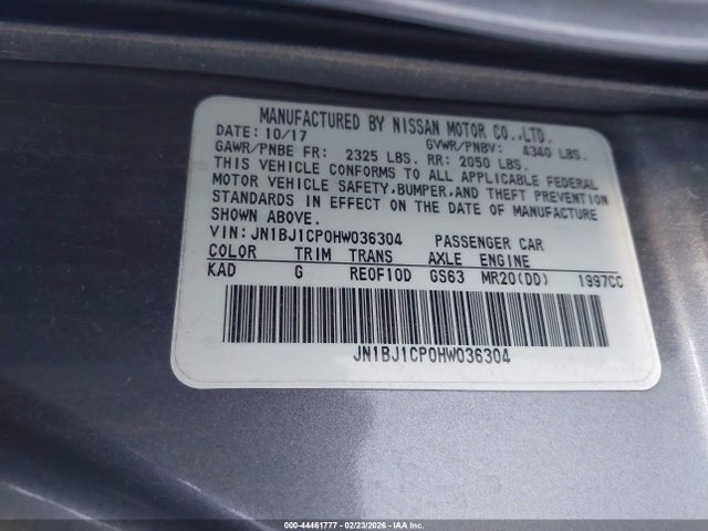 2017 NISSAN ROGUE SPORT JN1BJ1CP0HW036304 Photo 8