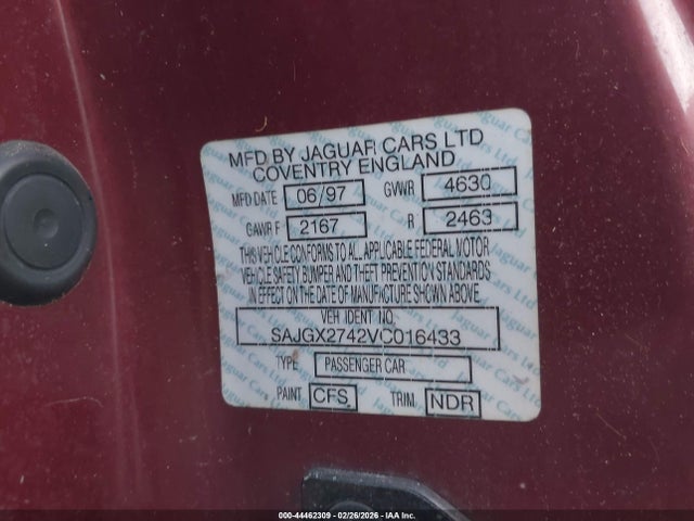 1997 JAGUAR XK8 SAJGX2742VC016433 Photo 8