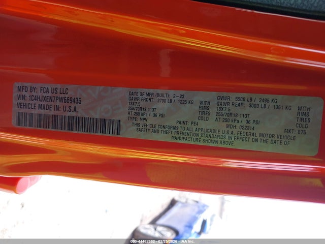 2023 JEEP WRANGLER 1C4HJXEN7PW669435 Photo 8