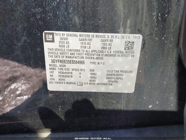 2014 CADILLAC SRX 3GYFNEE35ES584966 Photo 8