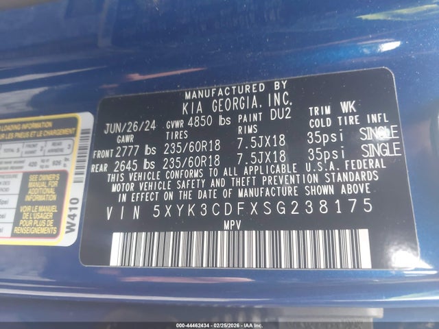2025 KIA SPORTAGE 5XYK3CDFXSG238175 Photo 8