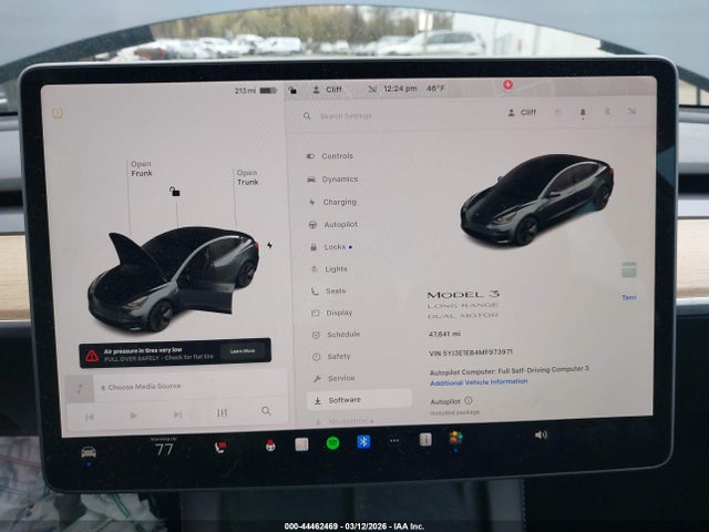 Aukcja sprzedaży 2021 Tesla Model 3 Long Range Dual Motor All-wheel Drive, vin: 5YJ3E1EB4MF973971, numer aukcji: 44462469