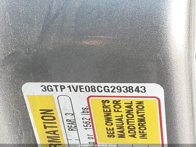 Aukcja sprzedaży 2012 Gmc Sierra 1500 Sle, vin: 3GTP1VE08CG293843, numer aukcji: 44462485