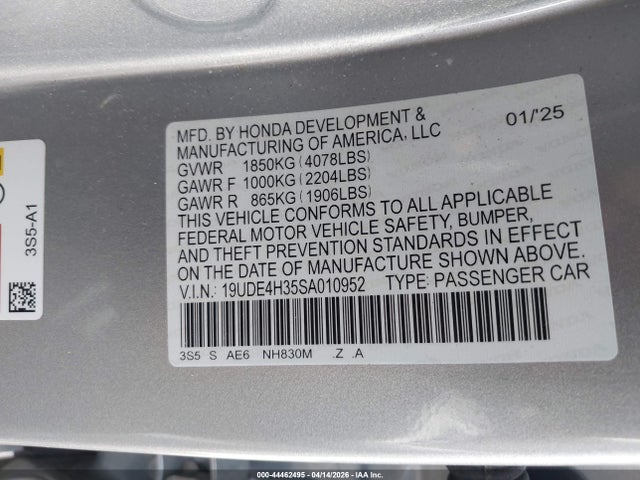 2025 ACURA INTEGRA 19UDE4H35SA010952 Photo 8