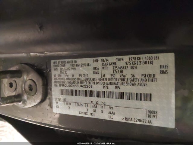 2025 FORD ESCAPE 1FMCU0GN3SUA22908 Photo 8