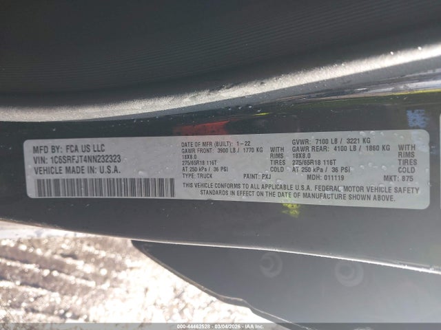 2022 RAM 1500 1C6SRFJT4NN232323 Photo 8