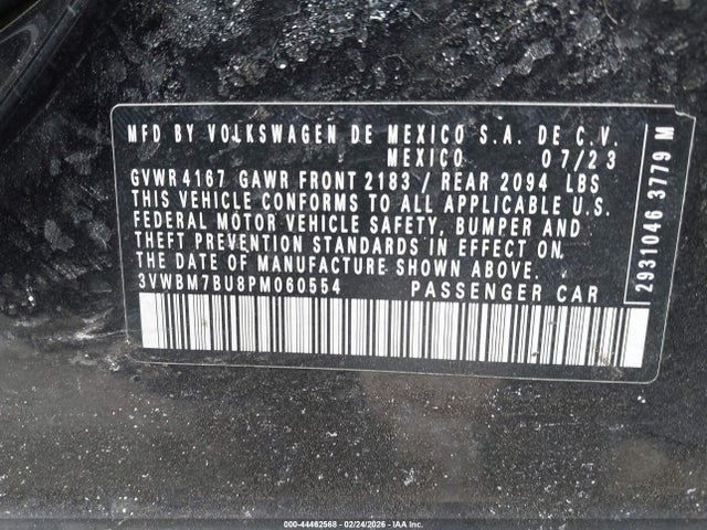 2023 VOLKSWAGEN JETTA 3VWBM7BU8PM060554 Photo 8