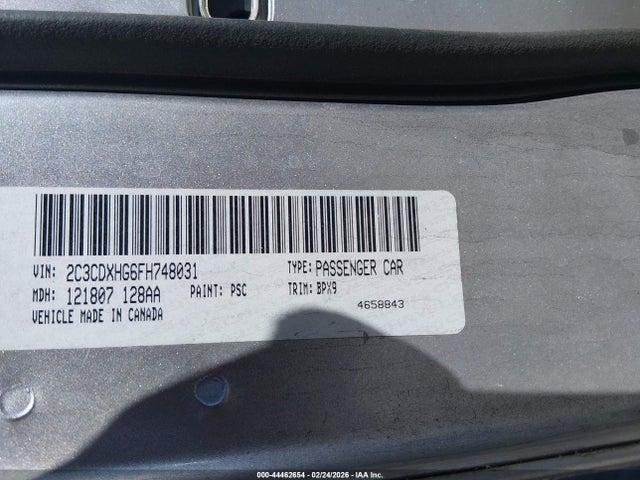 Продажа на аукционе авто 2015 Dodge Charger Sxt, vin: 2C3CDXHG6FH748031, номер лота: 44462654