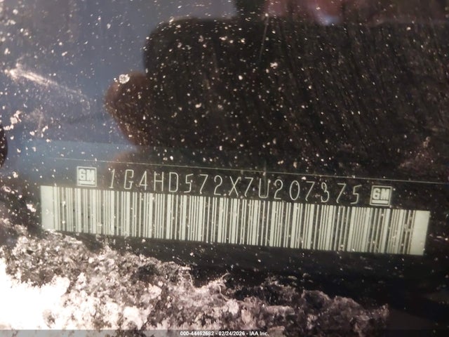 44462682 :رقم المزاد ، 1G4HD572X7U207375 vin ، 2007 Buick Lucerne Cxl مزاد بيع
