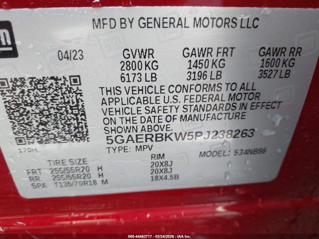 Aukcja sprzedaży 2023 Buick Enclave Essence Fwd, vin: 5GAERBKW5PJ238263, numer aukcji: 44462717