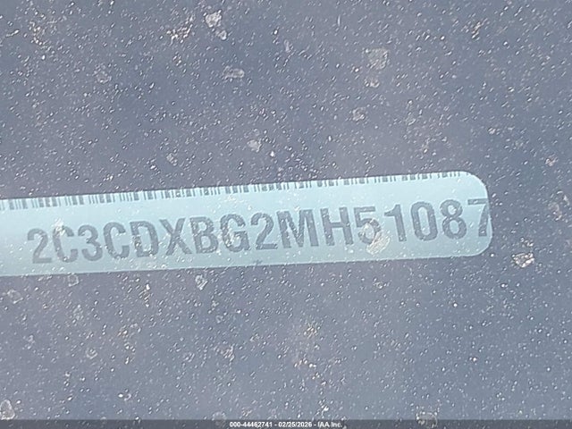 44462741 :رقم المزاد ، 2C3CDXBG2MH510876 vin ، 2021 Dodge Charger Sxt Rwd مزاد بيع
