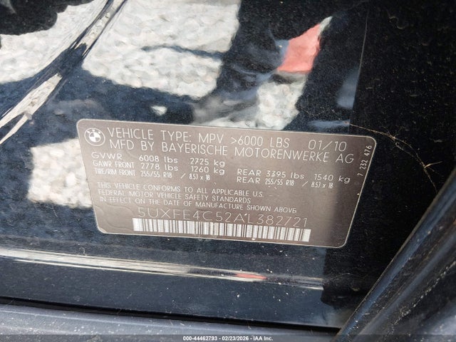 2010 BMW X5 5UXFE4C52AL382721 Photo 8