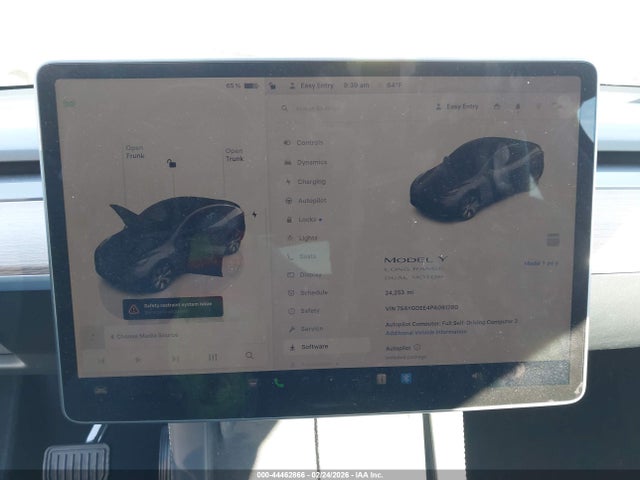 7SAYGDEE4PA091280 Tesla Model Y Awd/long Range Dual Motor All-wheel Drive