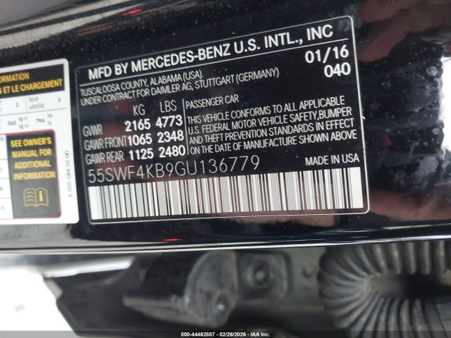 55SWF4KB9GU136779 Mercedes-Benz C 300 4matic