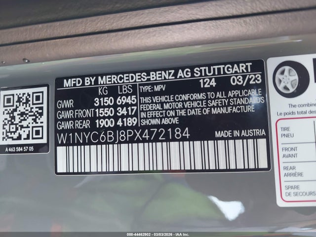 W1NYC6BJ8PX472184 Mercedes-Benz G 550 4matic