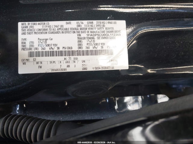 Ford C-max Energi Sel 2016 1FADP5CU0GL112269 Image 9