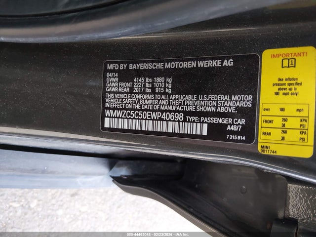 2014 MINI COUNTRYMAN WMWZC5C50EWP40698 Photo 8