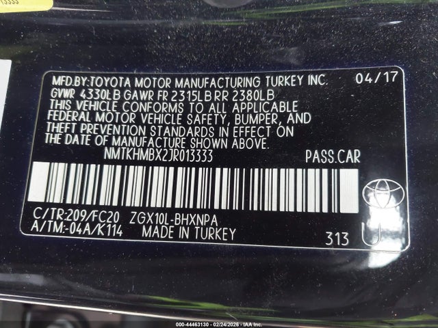 NMTKHMBX2JR013333 Toyota C-hr Xle Premium