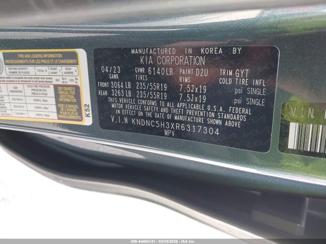 Продаж на аукціоні авто 2024 Kia Carnival Mpv Ex, vin: KNDNC5H3XR6317304, номер лоту: 44463141