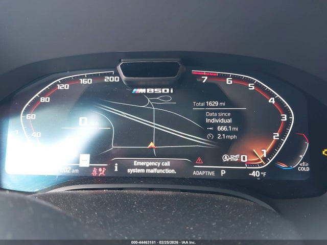 2025 Bmw M850i Xdrive მანქანა იყიდება აუქციონზე, vin: WBABC4C09SCT17583, აუქციონის ნომერი: 44463181