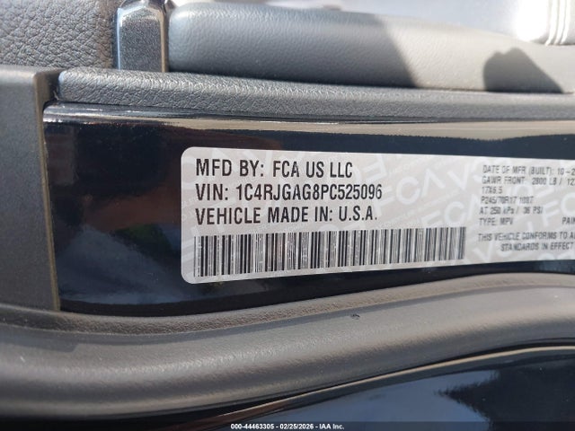 1C4RJGAG8PC525096 Jeep Grand Cherokee Laredo 4x2