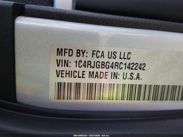 2024 Jeep Grand Cherokee Limited 4x2 მანქანა იყიდება აუქციონზე, vin: 1C4RJGBG4RC142242, აუქციონის ნომერი: 44463324