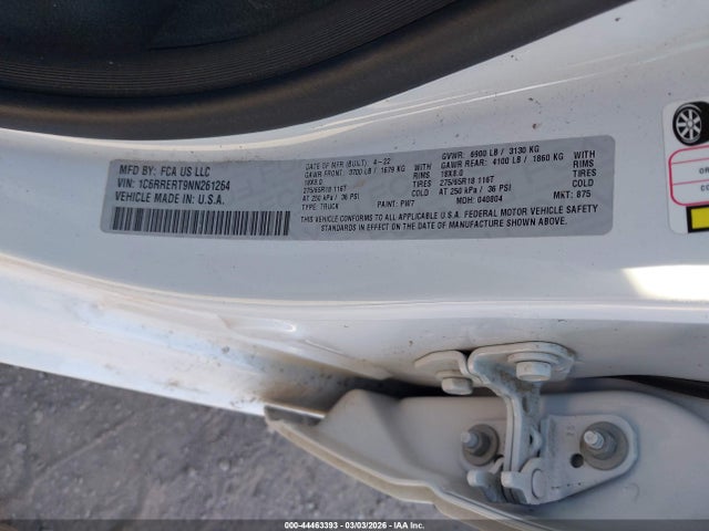 2022 RAM 1500 1C6RRERT9NN261264 Photo 8