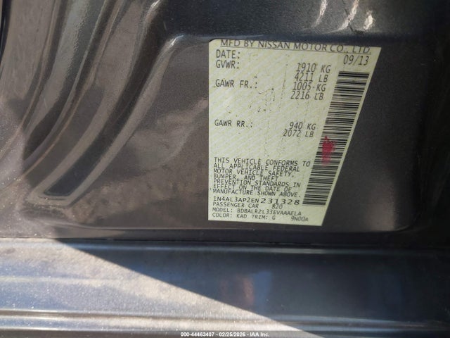 1N4AL3AP2EN231328 Nissan Altima 2.5 S