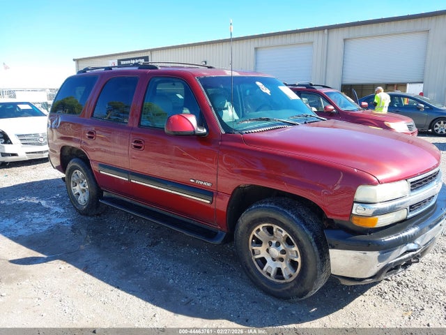 2001 CHEVROLET TAHOE 1GNEK13T11J245548