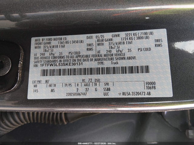 1FTFW3L53SKE30131 Ford F-150 Xlt