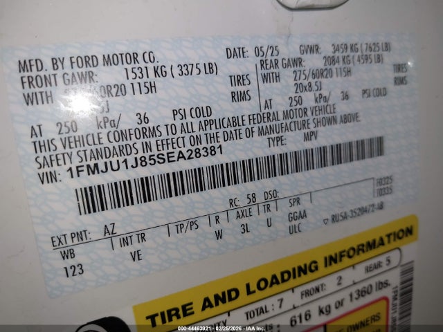 1FMJU1J85SEA28381 Ford Expedition Active