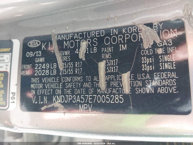 KNDJP3A57E7005285 KIA SOUL +