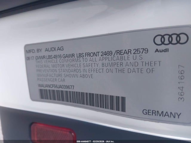 2018 AUDI A5 WAUANCF56JA039677 Photo 8