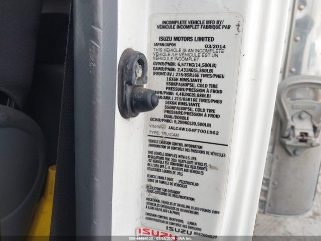 JALC4W164F7001562 Isuzu Npr Dsl Reg At