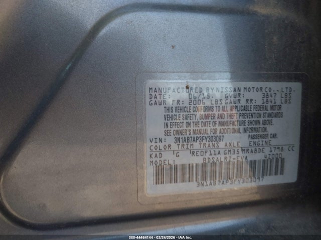 Nissan SENTRA SR 2015 3N1AB7AP3FY303097 Image 9