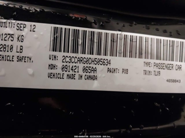 Продажа на аукционе авто 2013 Chrysler 300 Motown, vin: 2C3CCARG0DH505634, номер лота: 44464156