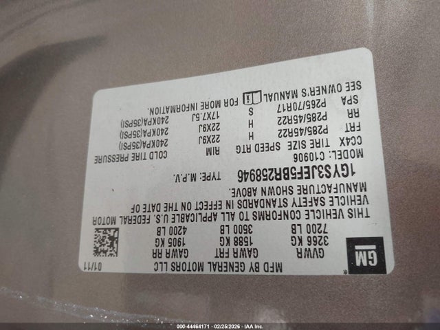 Продажа на аукционе авто 2011 Cadillac Escalade Esv Premium, vin: 1GYS3JEF5BR258946, номер лота: 44464171
