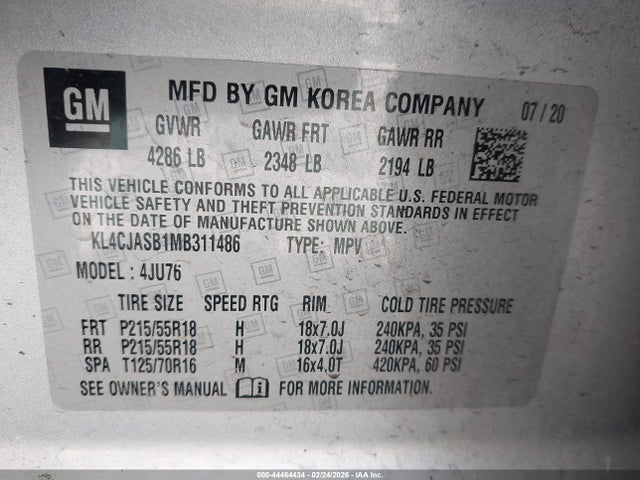 2021 BUICK ENCORE KL4CJASB1MB311486 Photo 8