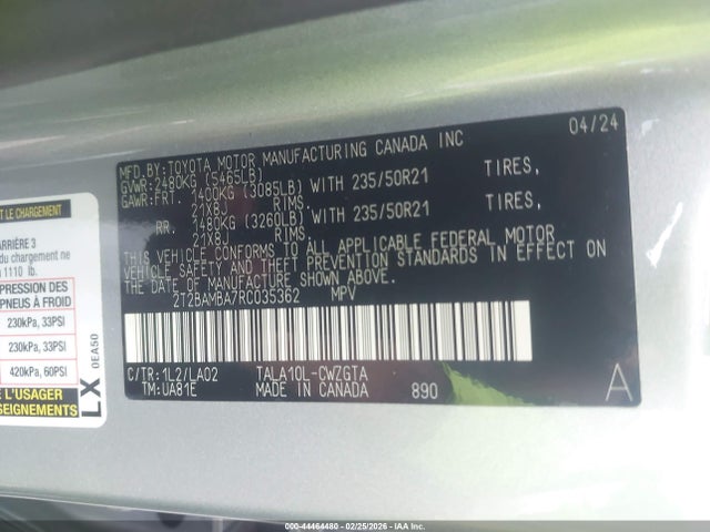 2024 LEXUS RX 350 2T2BAMBA7RC035362 Photo 8